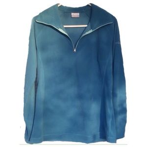 NWOT Columbia Teal Pullover Half ZIP
